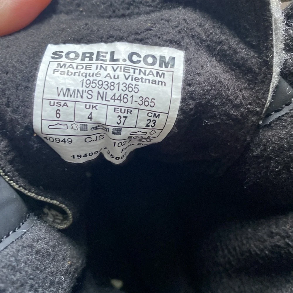 ❄️SOREL Explorer II Joan Felt WP Green white black red Women’s 6 - Picture 13 of 17